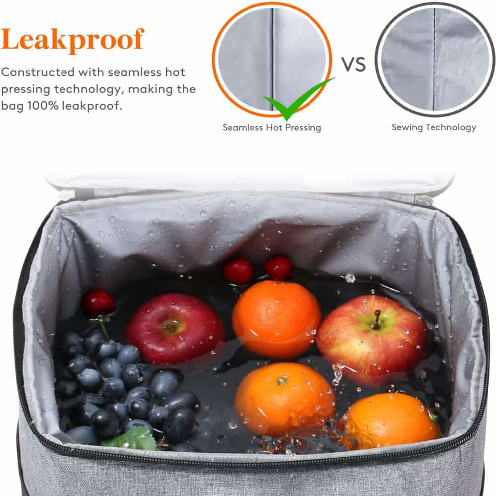 Lifewit Large Cooler Bag Shopping Bag Soft Insulated Picnic Family Cool Bag,  Thermal Lunch Bag Cooling Bag for Work Beach Picnic Camping, Grey, 2 on  OnBuy